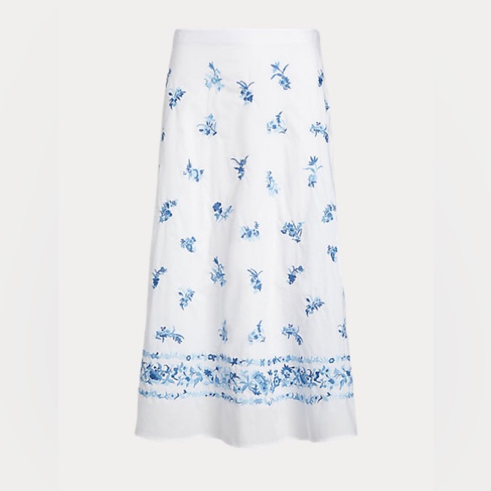 Polo Ralph Lauren Embroidered Midi Skirt - Picture 3 of 7